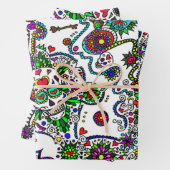 死亡したスカルギフトラップセットの日 ラッピングペーパーシート (インサイチュ)