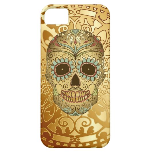 死亡したスカルiphone 5ケースの日 Case-Mate iPhoneケース (裏面)