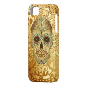死亡したスカルiphone 5ケースの日 Case-Mate iPhoneケース (裏面左)