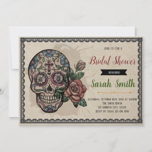 死亡したブライダルシャワーの日3 招待状 (正面)