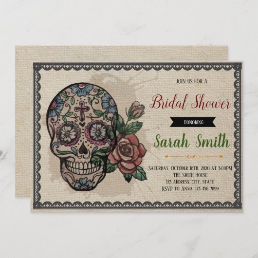 死亡したブライダルシャワーの日3 招待状 (正面/裏面)