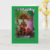 死亡した日、5" x 7"折り畳まれたグリーティングカード カード (黄色い花)