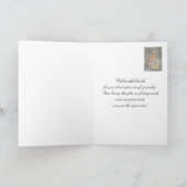 死亡またはお悔やみのお礼カード -- 蝶 サンキューカード (内部)