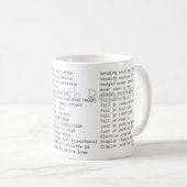 死亡企業の報告マグ コーヒーマグカップ (正面右)