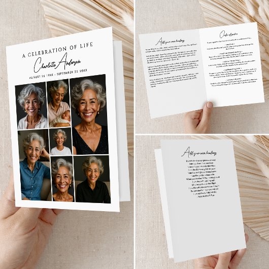 死亡告別式7写真追悼式・葬儀 プログラム