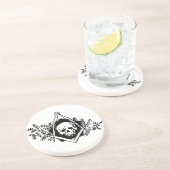 死亡率の正方形およびコンパス コースター (側面)