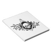 死亡率の正方形およびコンパス ノートパッド (アングル)