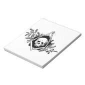 死亡率の正方形およびコンパス ノートパッド (回転)