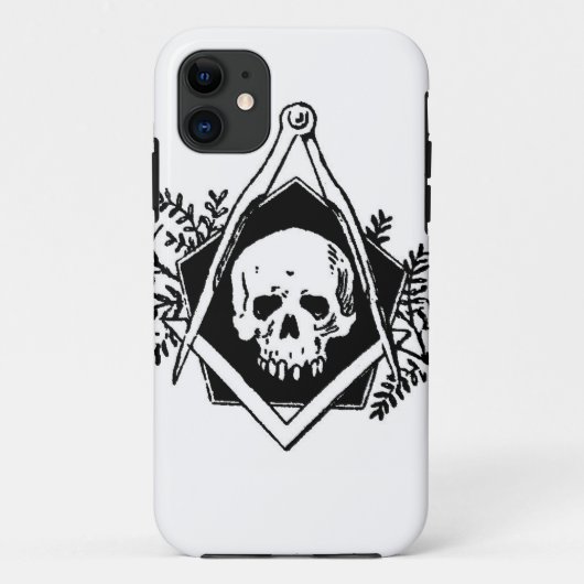 死亡率の正方形およびコンパス Case-Mate iPhoneケース (裏面)