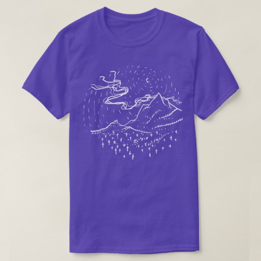 死亡自然 Tシャツ (デザイン正面)