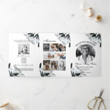 死亡記事お祝いライフ写真白黒リリー