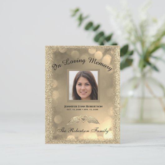 死亡通知 ポストカード (スタンド正面)