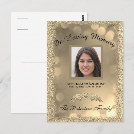 死亡通知 ポストカード (正面/裏面)