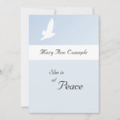 死亡/通過のカスタマイズ可能な発表 招待状 (正面)