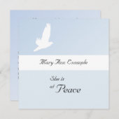 死亡/通過のカスタマイズ可能な発表 案内状 (正面/裏面)