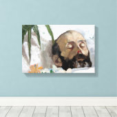 死人の肖像 (死と終焉) (芸術) キャンバスプリント (インサイチュ (ウッドフロア))