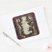 死人の裁きを受ける スクエアシール (封筒)