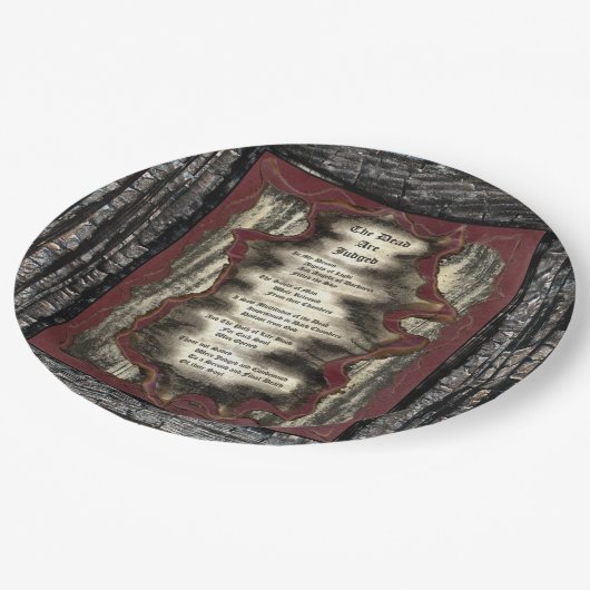 死人の裁きを受ける ペーパープレート (アングル)