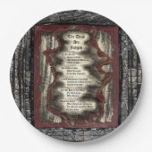 死人の裁きを受ける ペーパープレート (正面)