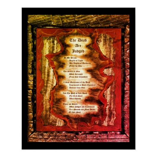 死人の裁きを受ける ポスター (正面)