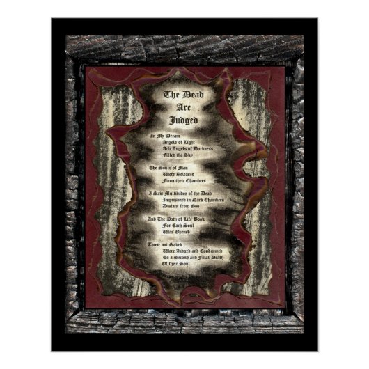 死人の裁きを受ける ポスター (正面)