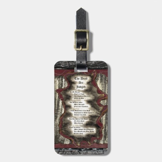 死人の裁きを受ける ラゲッジタグ (正面縦)
