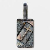 死人の裁きを受ける ラゲッジタグ (裏面縦)