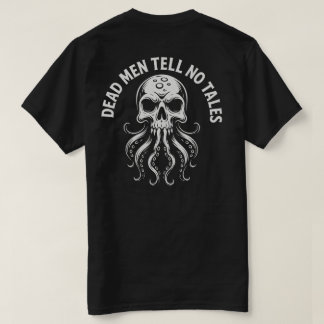 死人は物語を語らない海賊デザイン Tシャツ