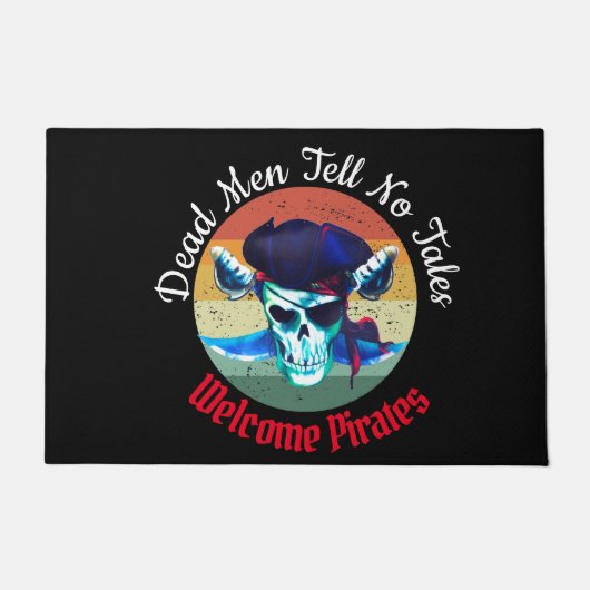 死人海賊パーティー歓迎 ドアマット (正面)