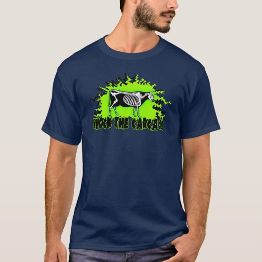 死体のTシャツに衝撃を与えて下さい Tシャツ (正面)
