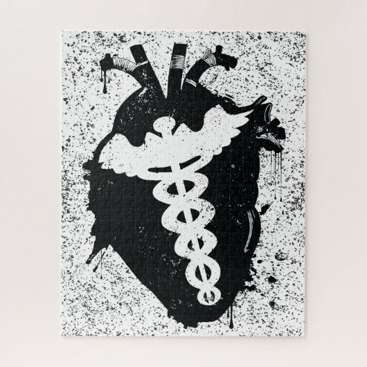 死体解剖学的ハート ジグソーパズル (縦)