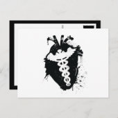 死体解剖学的ハート ポストカード (正面/裏面)