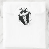 死体解剖学的ハート ラウンドシール (バッグ)