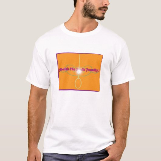 死刑を廃止して下さい! Tシャツ (正面)