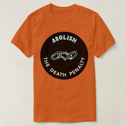 死刑を廃止する Tシャツ (デザイン正面)