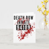 死刑囚94109血のハローウィー用の衣装 カード (黄色い花)