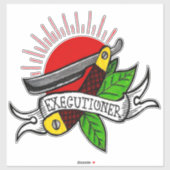 死刑執行者の古い学校のタトゥー シール (シート)