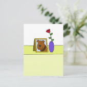 死別のための損失ペット犬悔やみや弔慰 ポストカード (スタンド正面)