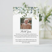 死別の写真グリーンリー葬儀ありがとう サンキューカード (スタンド正面)