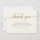 死別サンキューカード悔やみや弔慰 サンキューカード (正面)