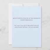 死別モダンお祝い 招待状 (裏面)