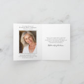 死別引用文写真葬儀記念 サンキューカード (内部)