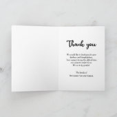 死別悔やみや弔慰葬儀カウボーイラッソー サンキューカード (内部)