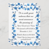 死別葬送別届 シーズンカード (正面/裏面)