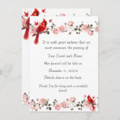 死別葬送別届 シーズンカード (正面/裏面)