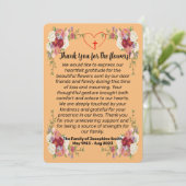 死後に花を贈るサンキューカード 招待状 (スタンド正面)