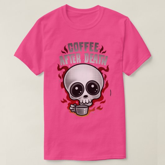 死後のコーヒー Tシャツ (デザイン正面)