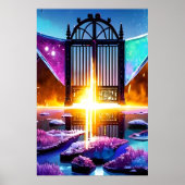 死後の世界への扉 | AIアートポスター ポスター (正面)