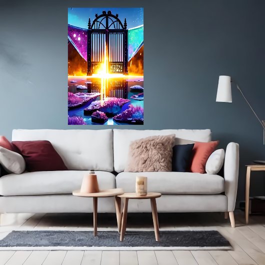 死後の世界への扉 | AIアートポスター ポスター