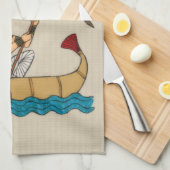 死後の世界への旅 キッチンタオル (四つ折り)